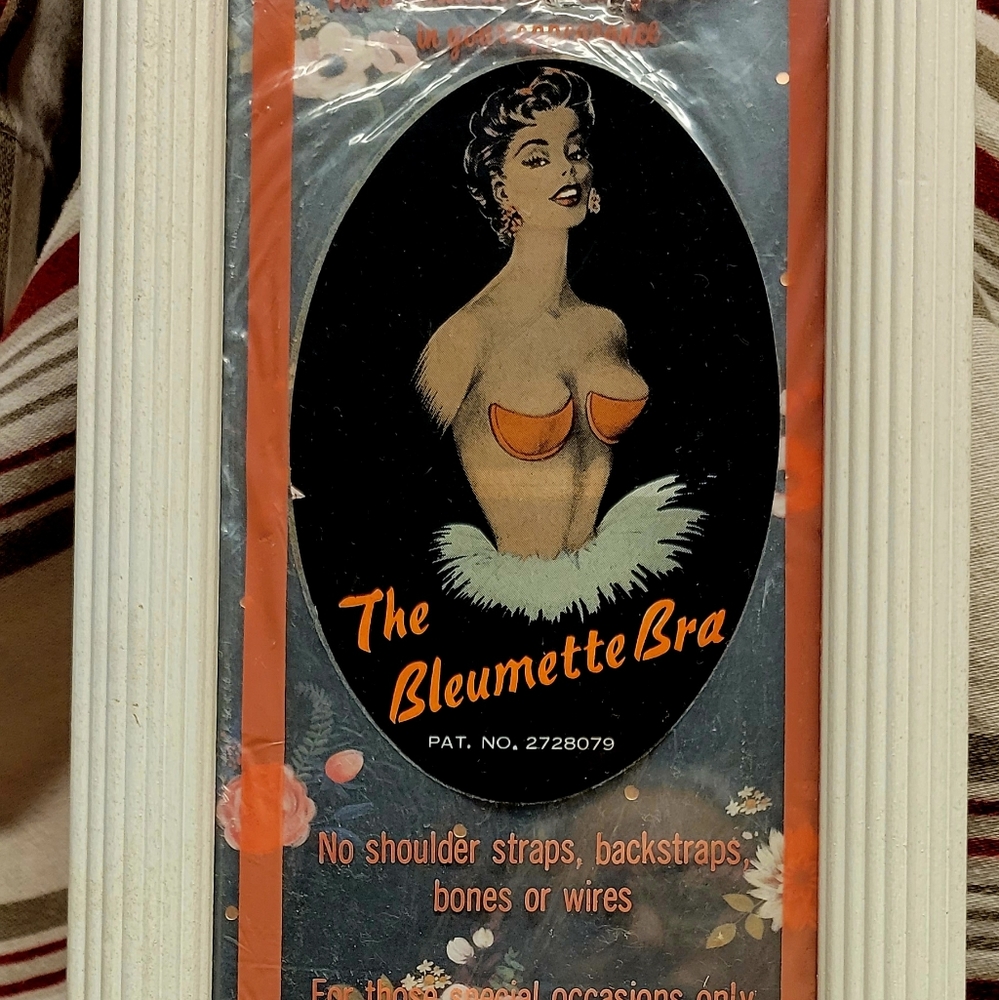 Vintage framed bra ad